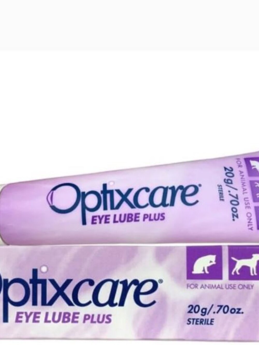 Pack of 02 Optixcare Eye Lube Plus, 20gmTube, Pet Eye for Dogs, Cats, Horse